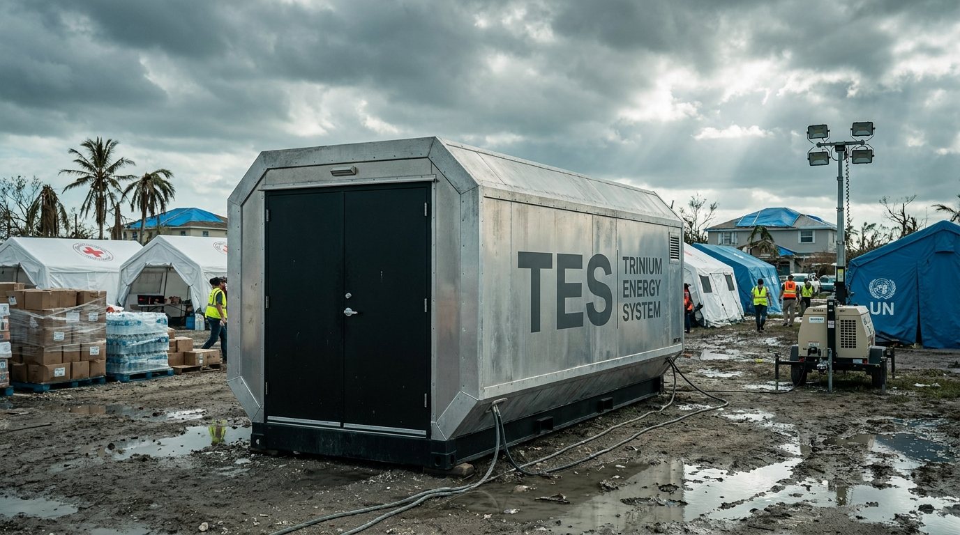TES unit supporting a disaster-relief camp