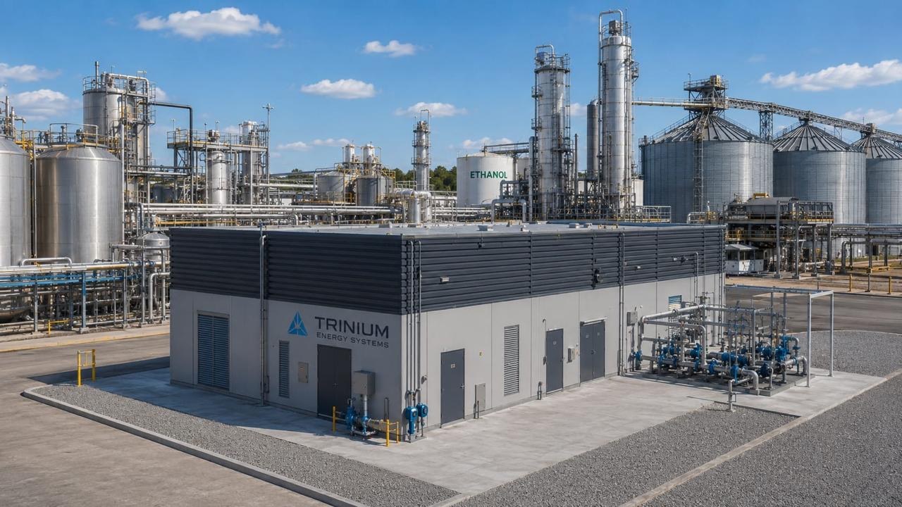 TES Micro Facility integrated with an industrial plant